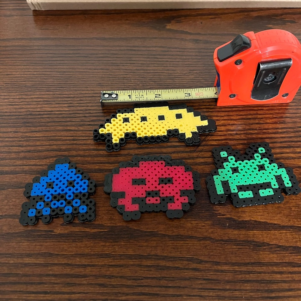 Space Invaders Perler Bead Pixel Art Set